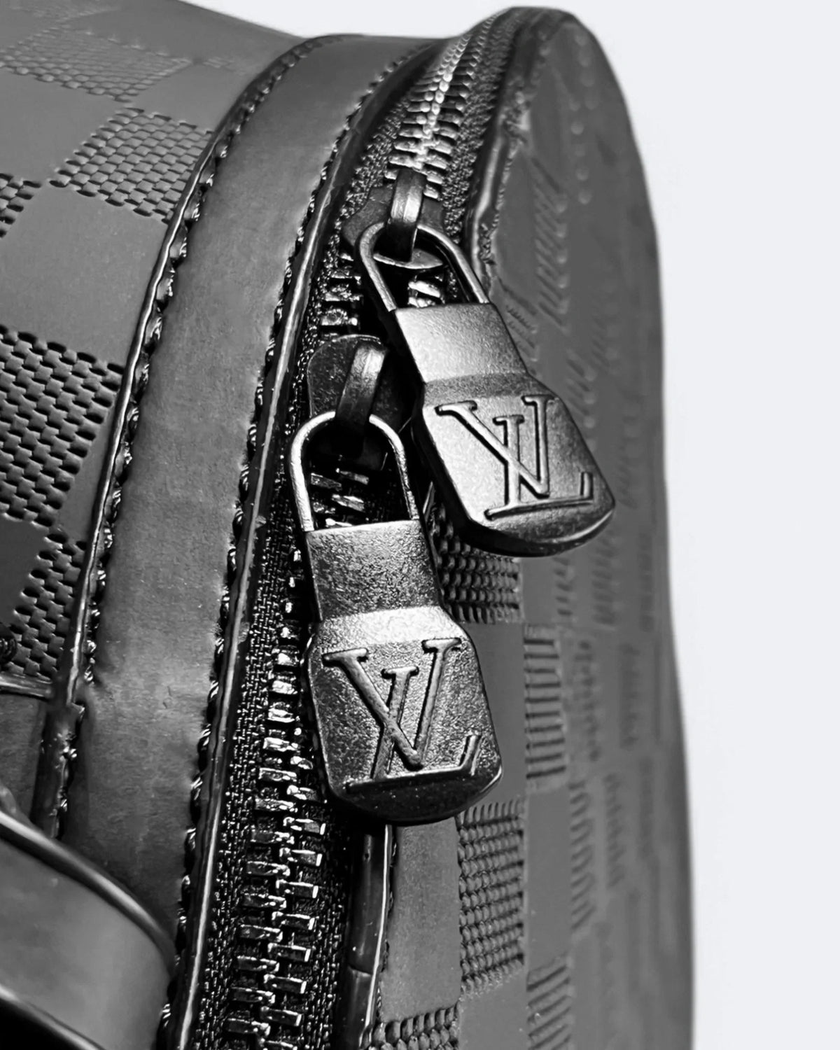 Louis Vuitton - Damier Pattern Embossed Takeoff Backpack - Black