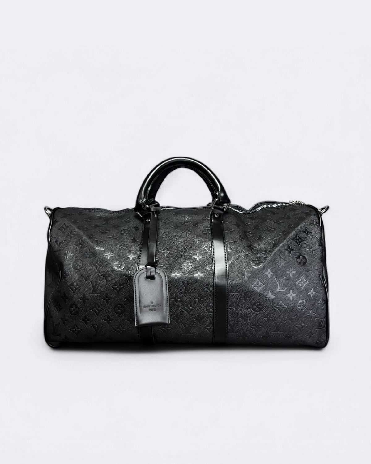 Louis Vuitton - LV Pattern Embossed Duffle Bag - Black