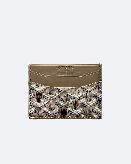 Goyard Pattern Cardholder - Beige