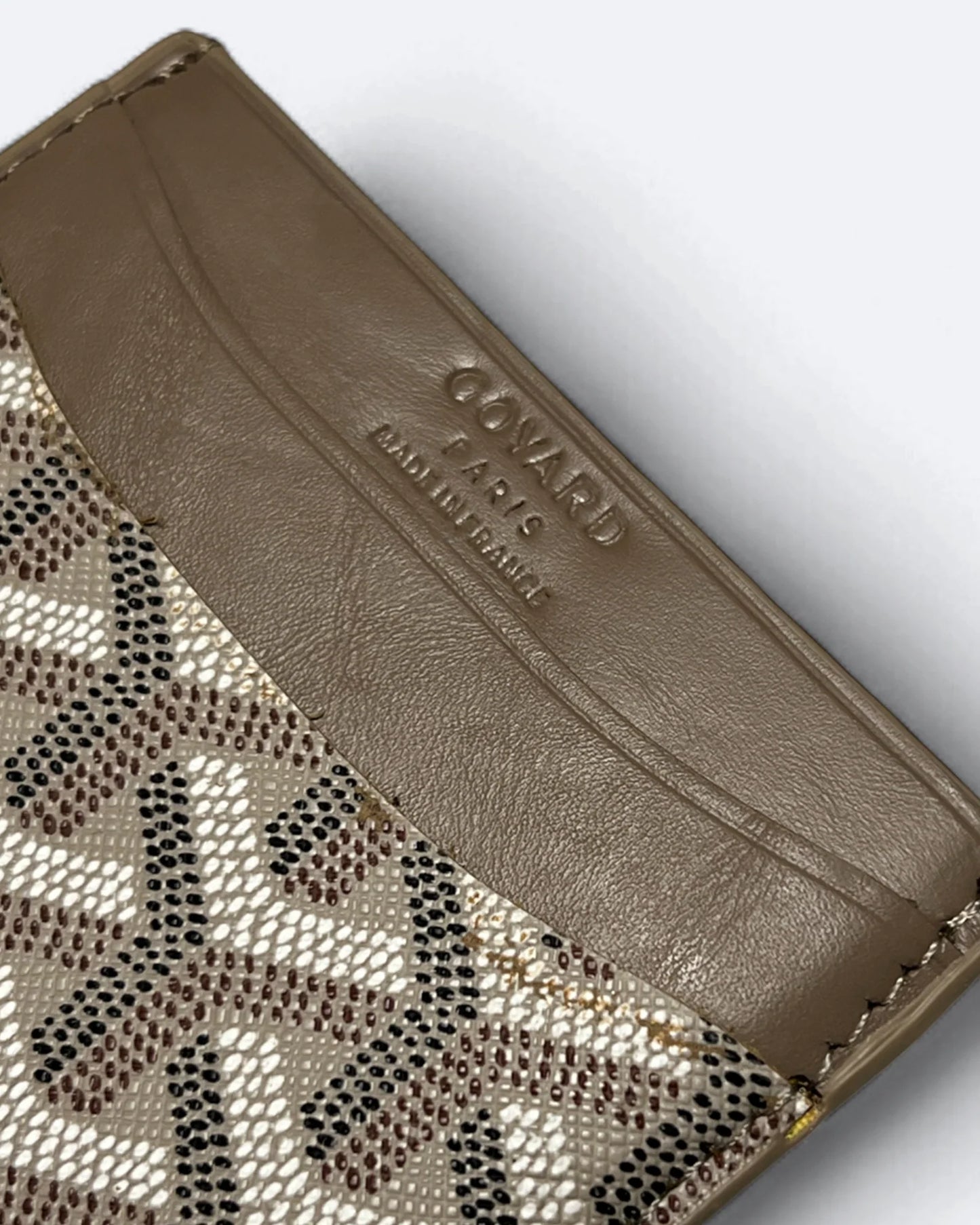 Goyard Pattern Cardholder - Beige