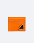 Prada - Logo Plate Cardholder - Orange