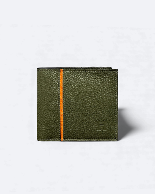 Hermes - Stripe Wallet - Dark Green