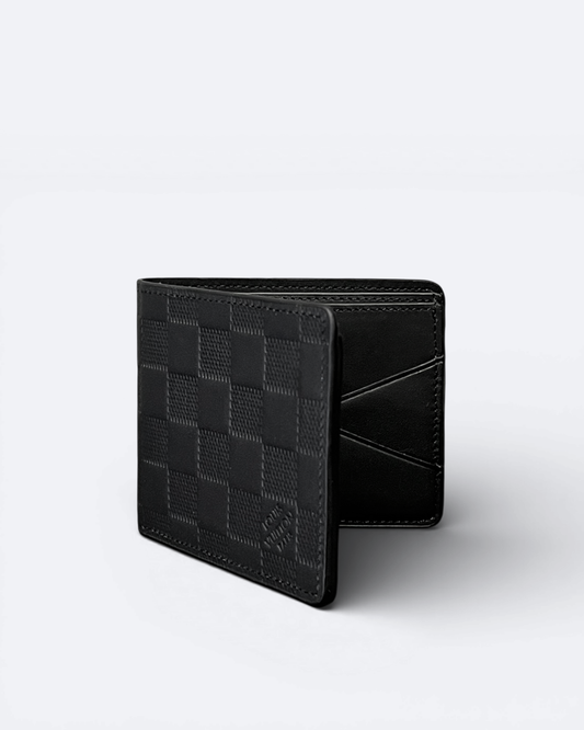 LVTN - Damier Embossed Wallet - Black