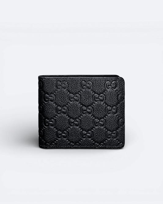 GC - GG Embossed Wallet - Black