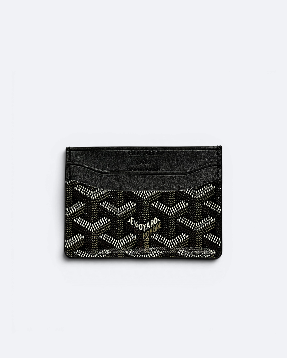 Goyard - Goyardine Pattern Cardholder - Black