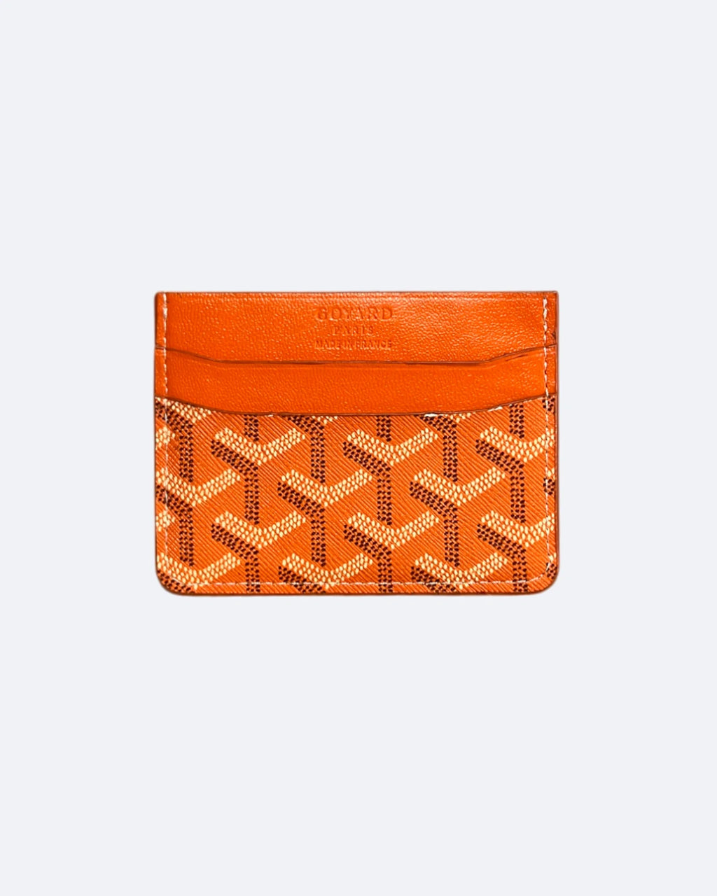 Goyard Pattern Cardholder - Orange