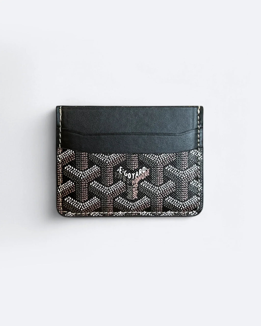 Goyard Pattern Cardholder - Brown
