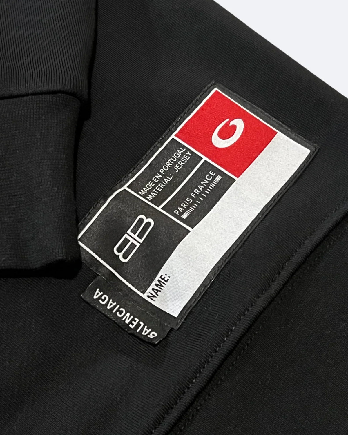 Balenciaga - 01 College Logo Sweatshirt - Black