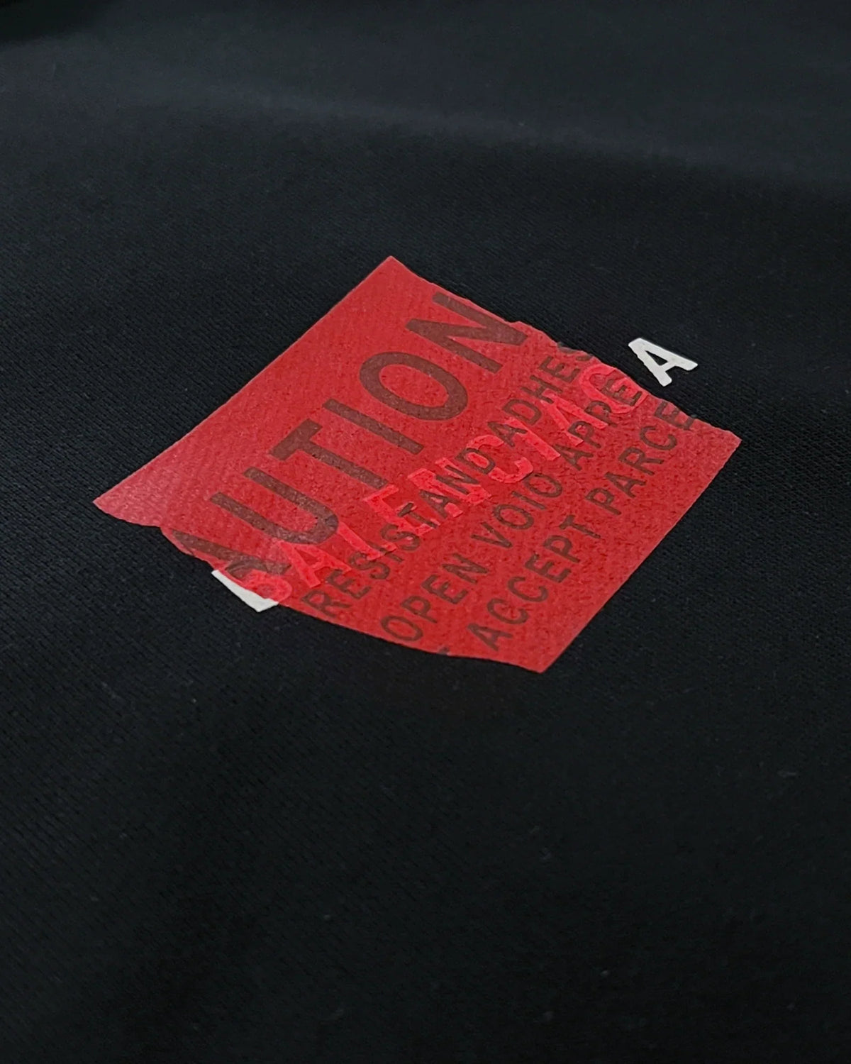 Balenciaga - Red Taped Logo Hoodie - Black