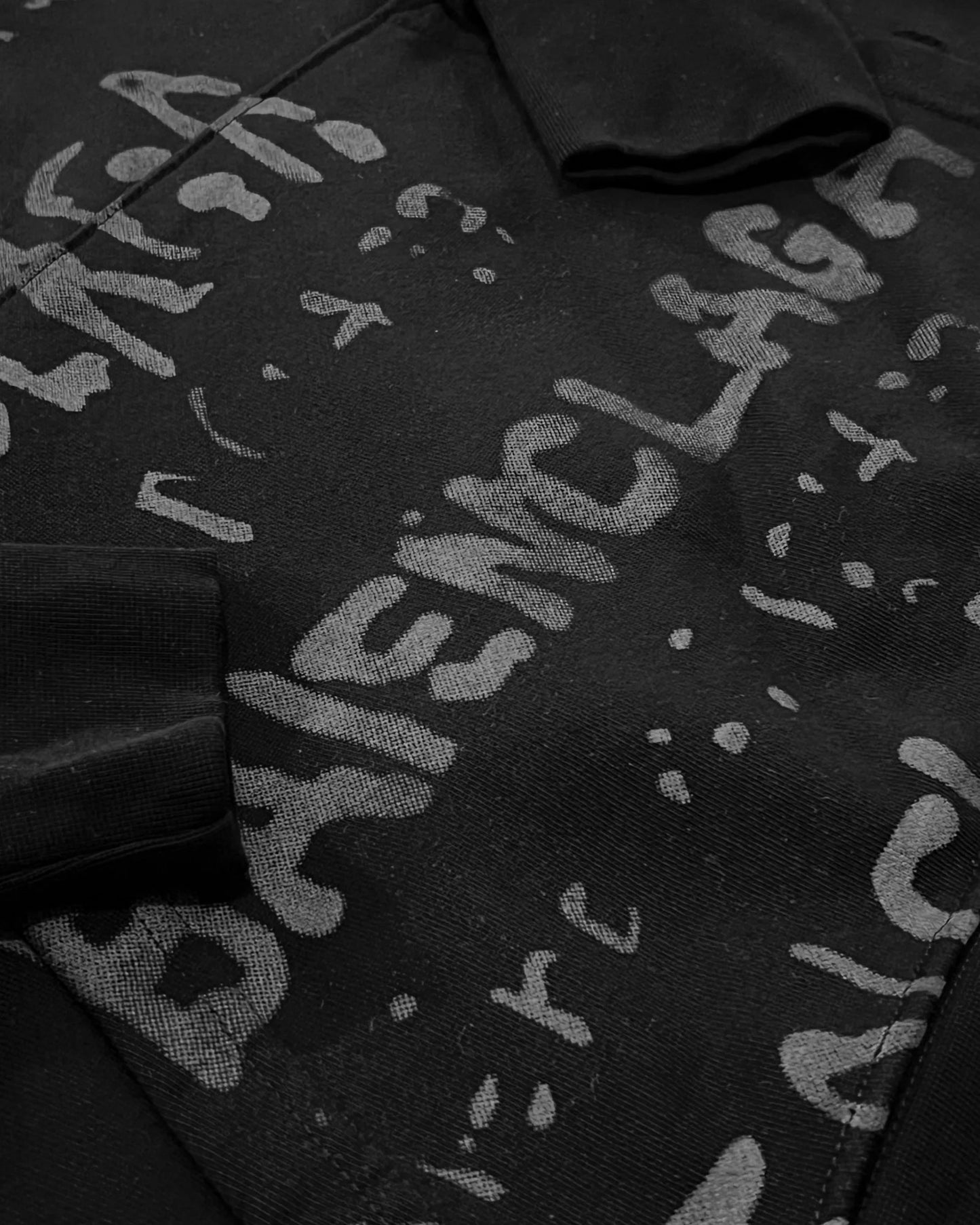 Balenciaga - Shadow Script Hoodie - Black