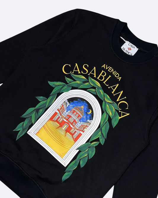 Casablanca - Avenida Sweatshirt - Black