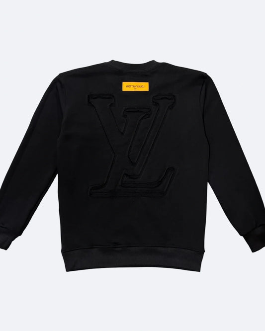 LVTN - Monogram Applique Sweatshirt - Black