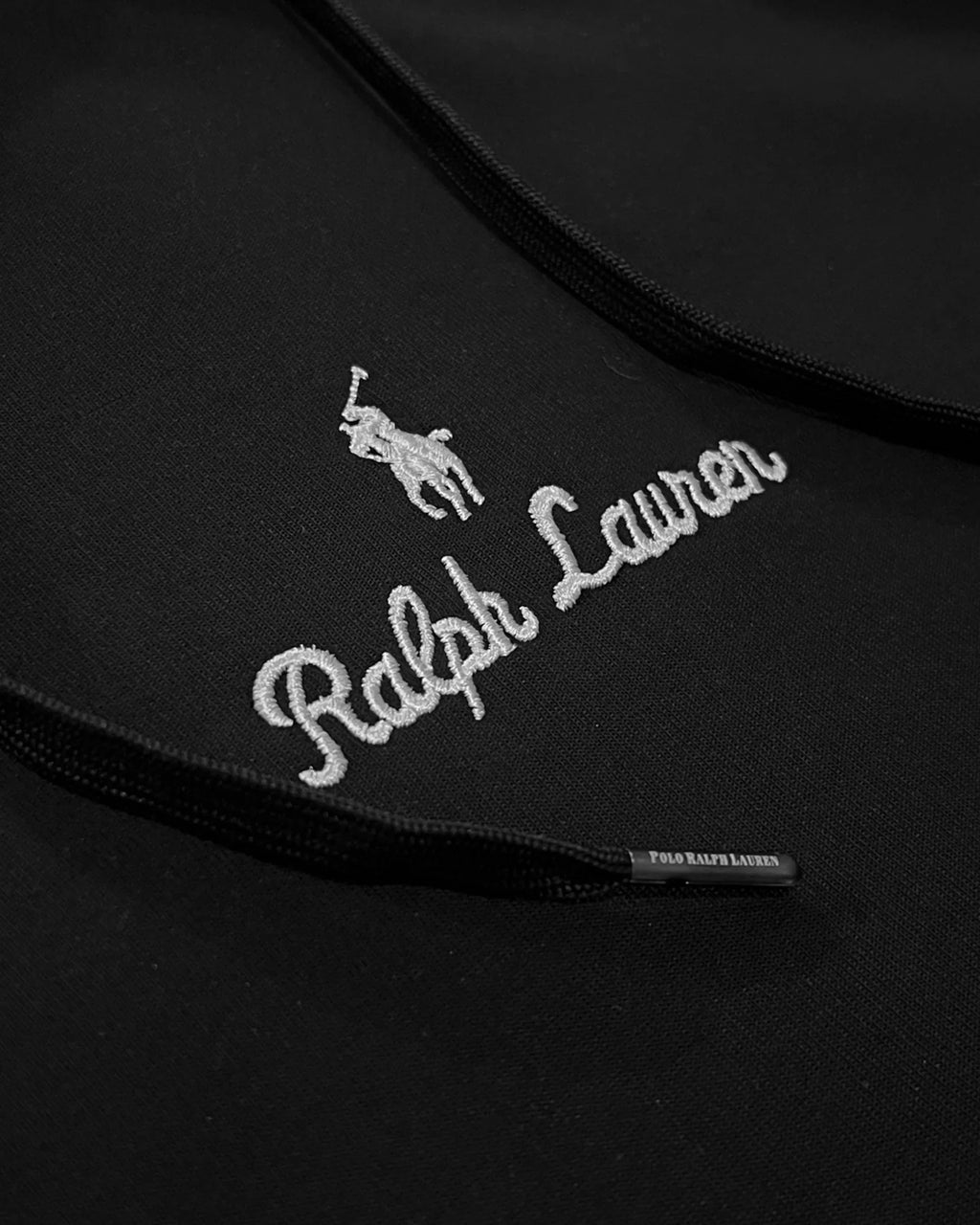 Ralph Lauren - Signature Logo Embroidery Hoodie - Black