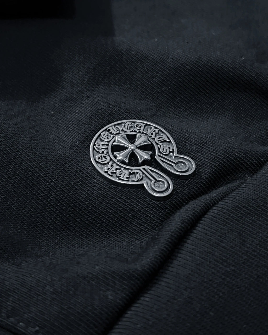 Chrome Hearts - Traced Logo Red Hoodie - Black