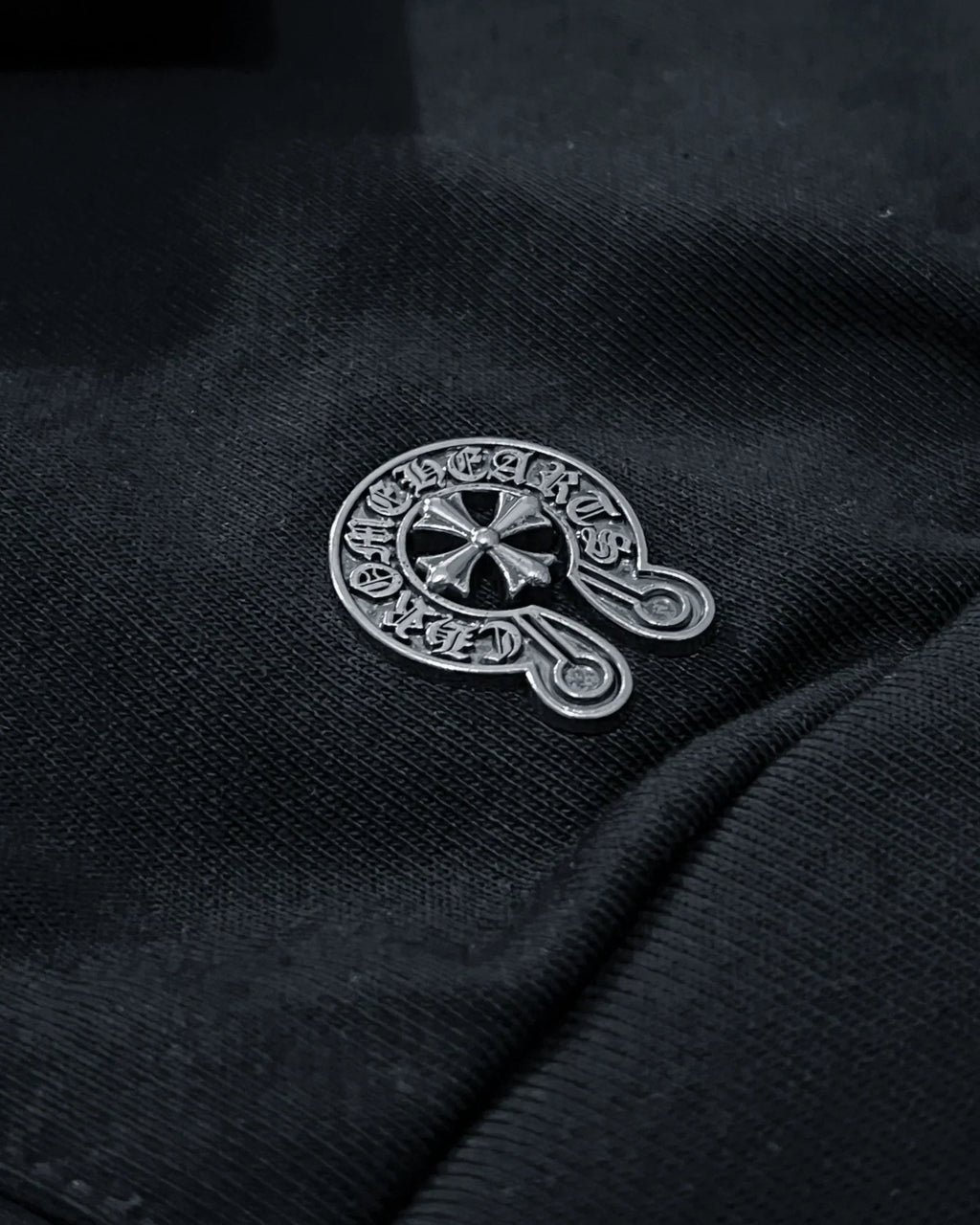 Chrome Hearts - Traced Logo Red Hoodie - Black