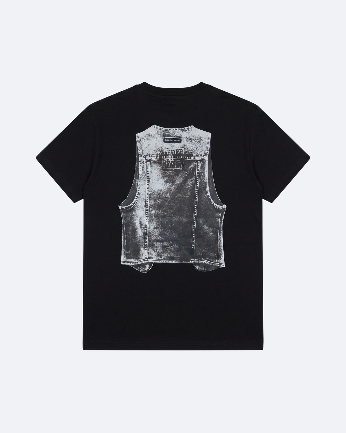Balenciaga - Denim Vest T-Shirt - Black