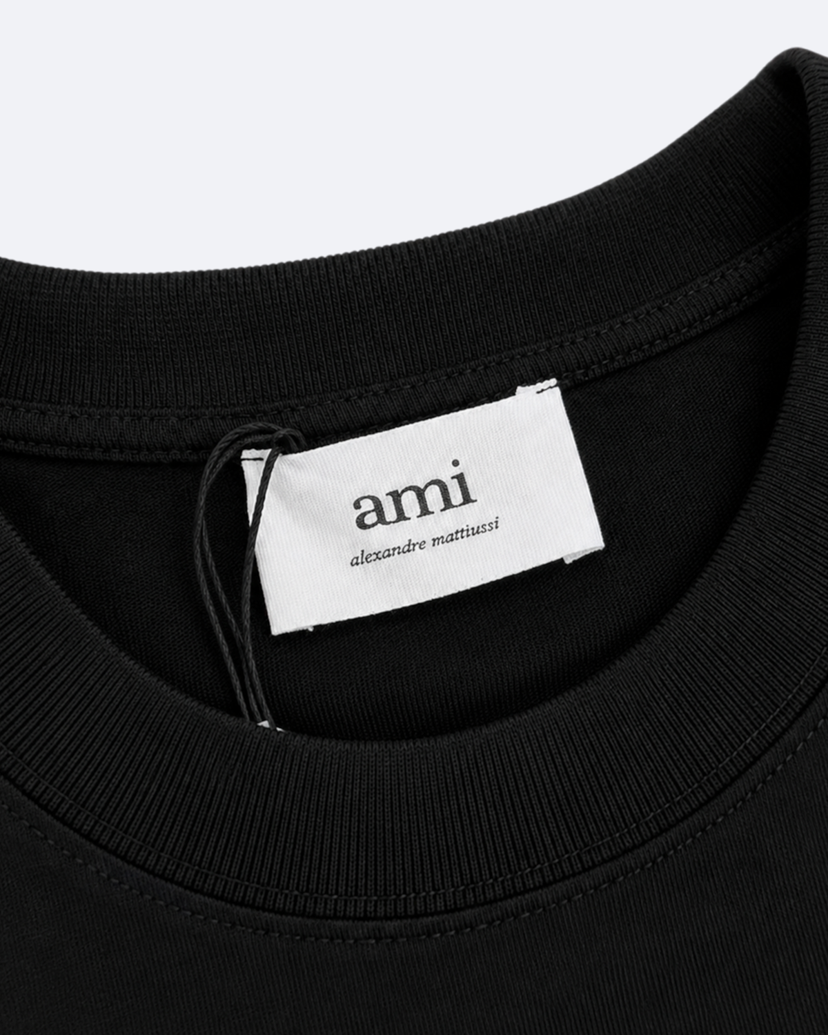AMI - Cloud Logo Embroidery T-Shirt - Black