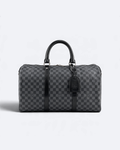LVTN - Damier Pattern Duffle Bag - Black