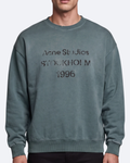 Acne Studios - Logotype Distressed Sweatshirt - Slate Teal