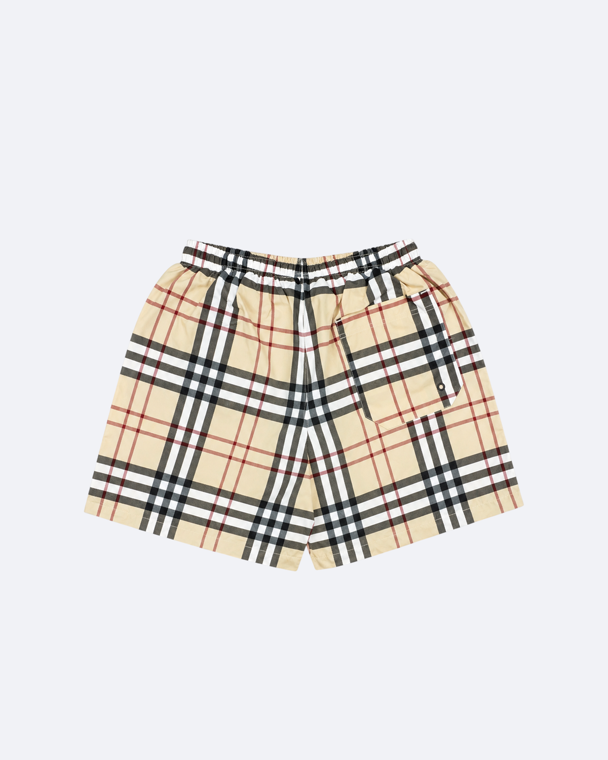 Burberry - Check Pattern Swim Shorts - Beige