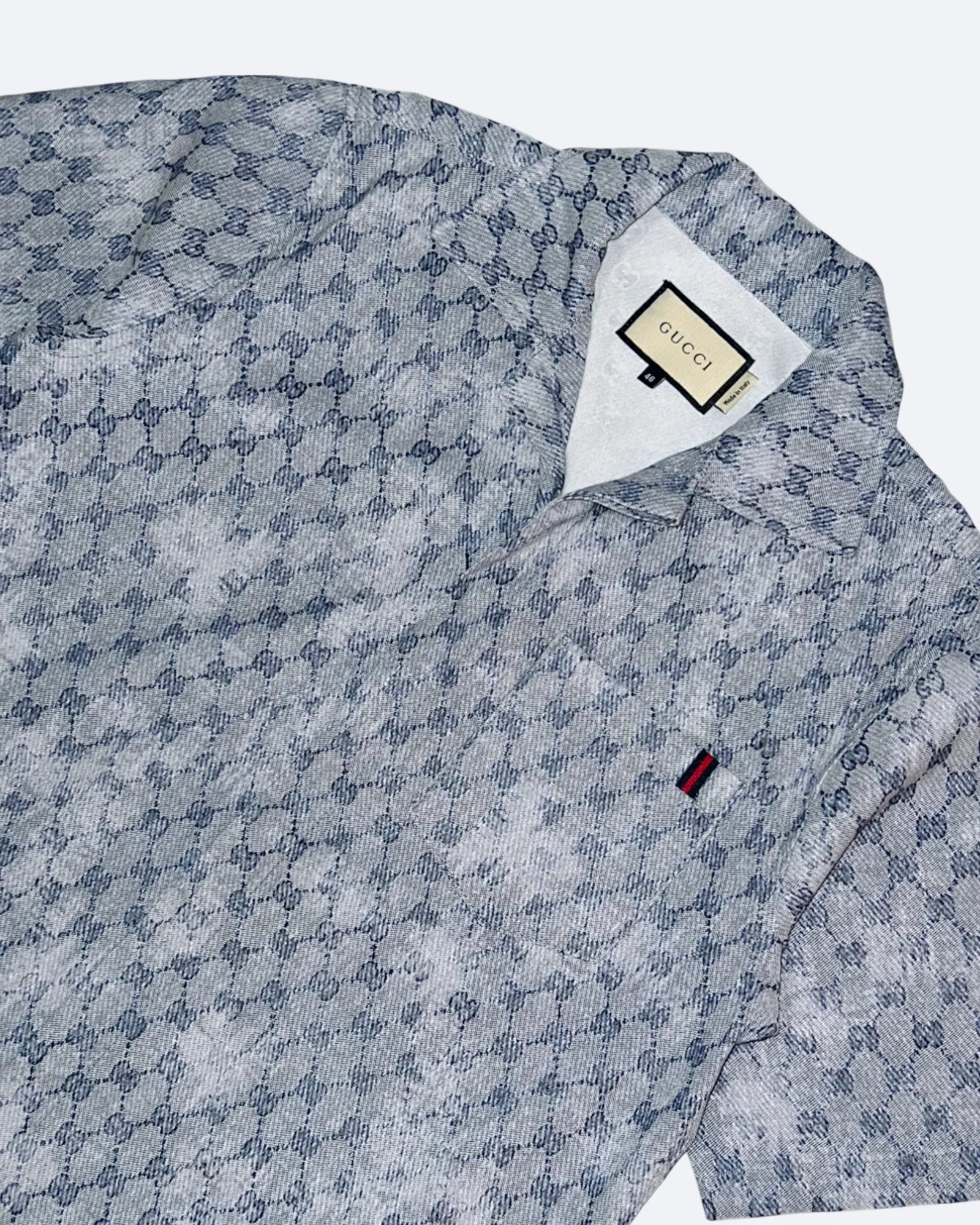 Gucci - GG Chain Pattern Summer Set - Slate Blue