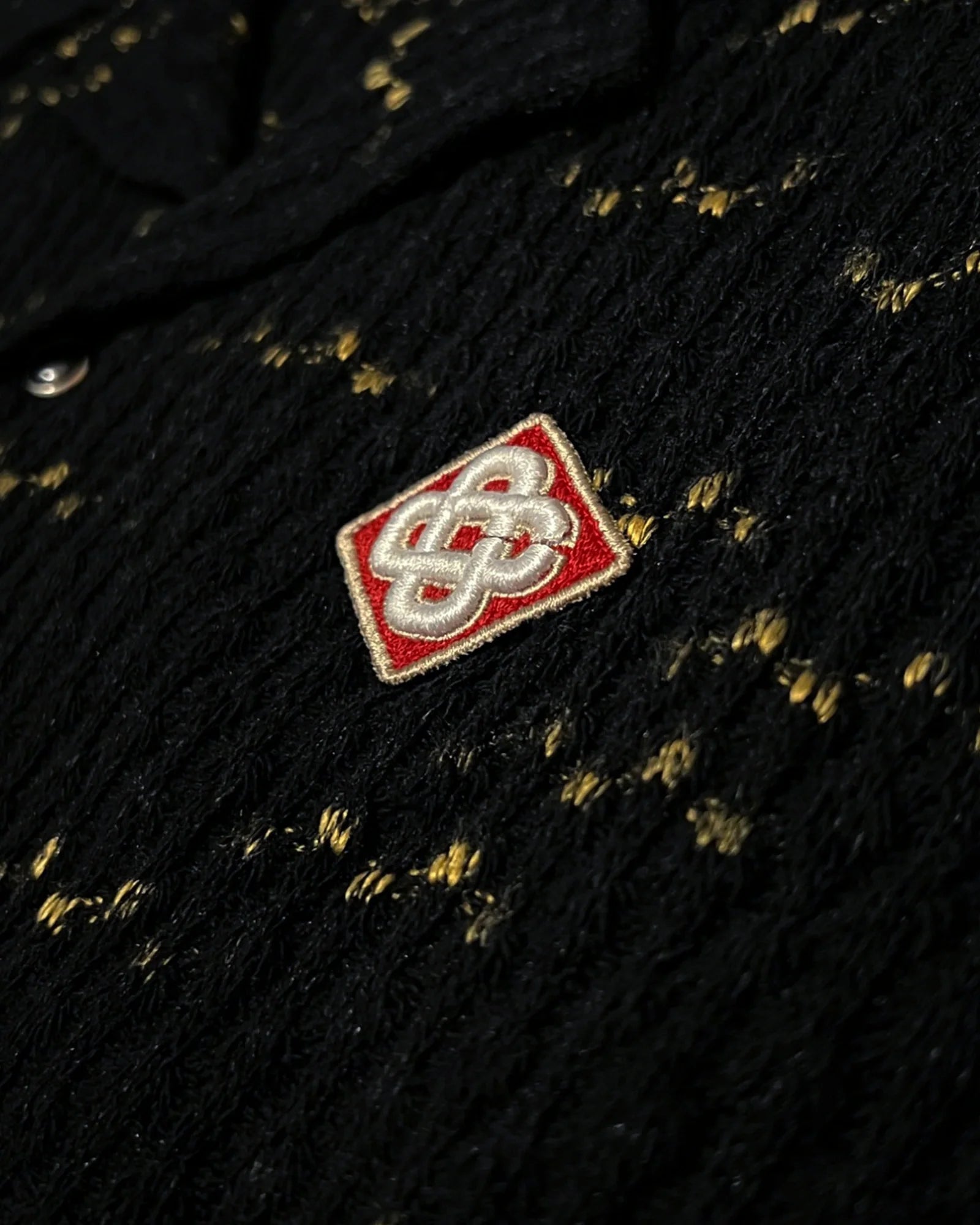 Casablanca - Logo Embroidery Knitted Summer Set - Black/Gold