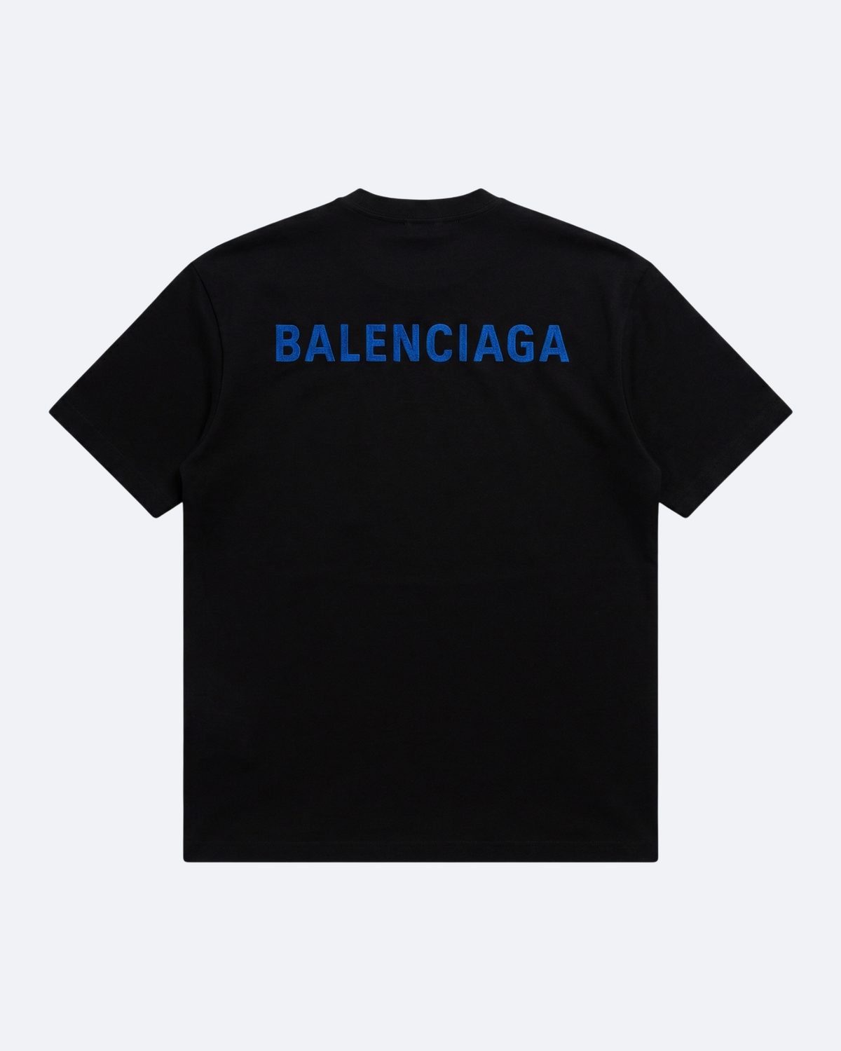 Balenciaga - Blue Logo Embroidery Summer Set - Black