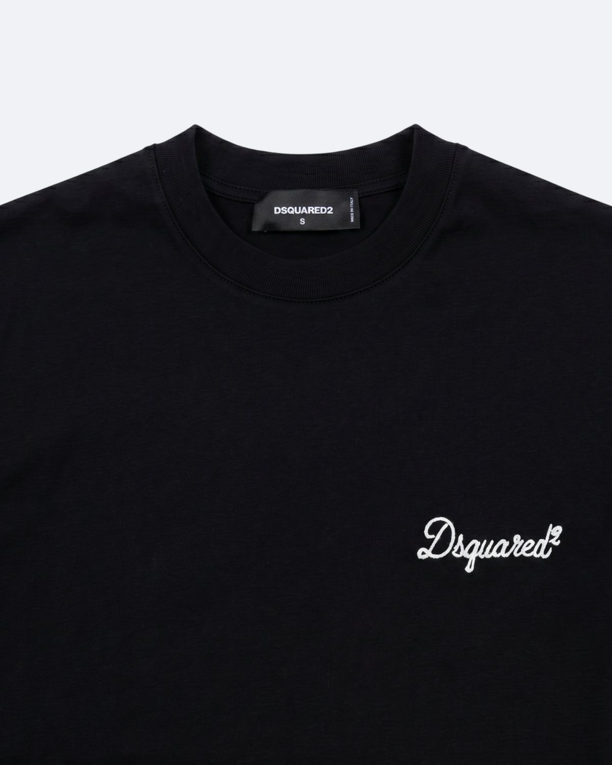 Dsquared2 - Handwritten Embroidery Logo T-Shirt - Black