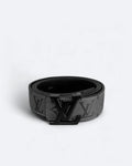 Louis Vuitton - LV Gray Pattern Belt - Black