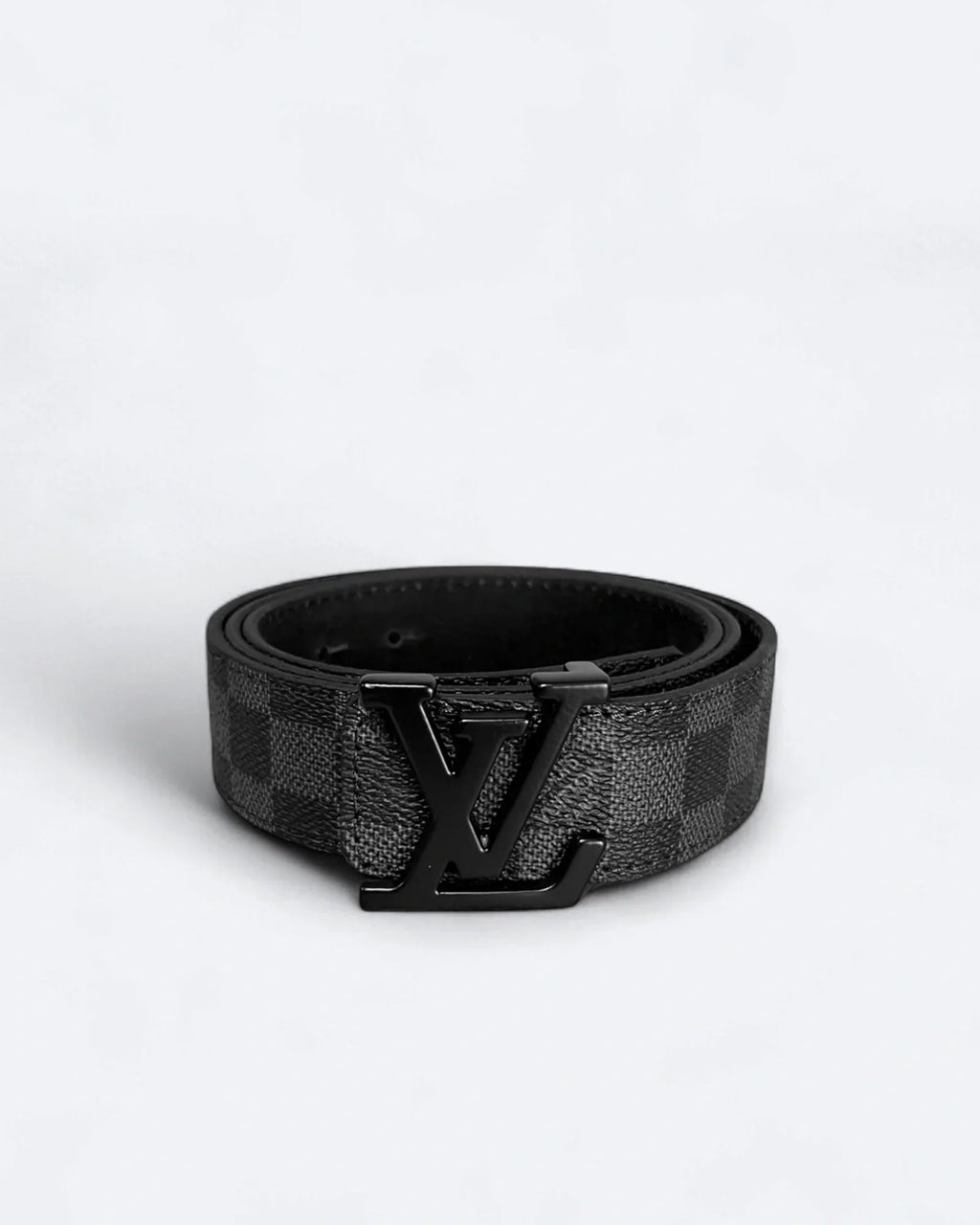Louis Vuitton - Damier Black Pattern Belt - Black