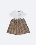 Burberry - Dress For Girl - White