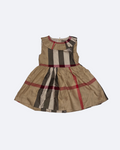 Burberry - Check Pattern Dress For Girl