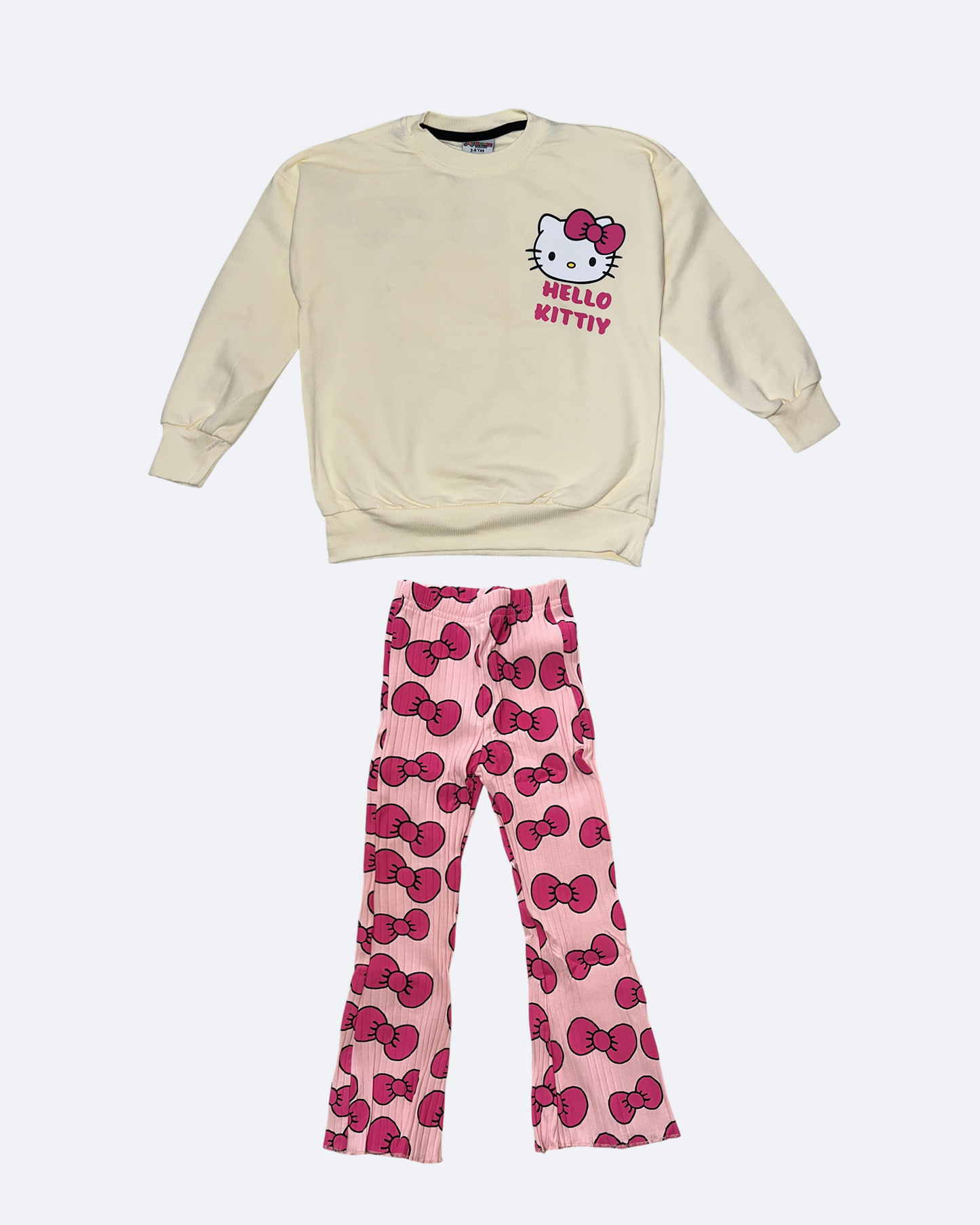 Kitty - Set For Girl - Pink/Cream