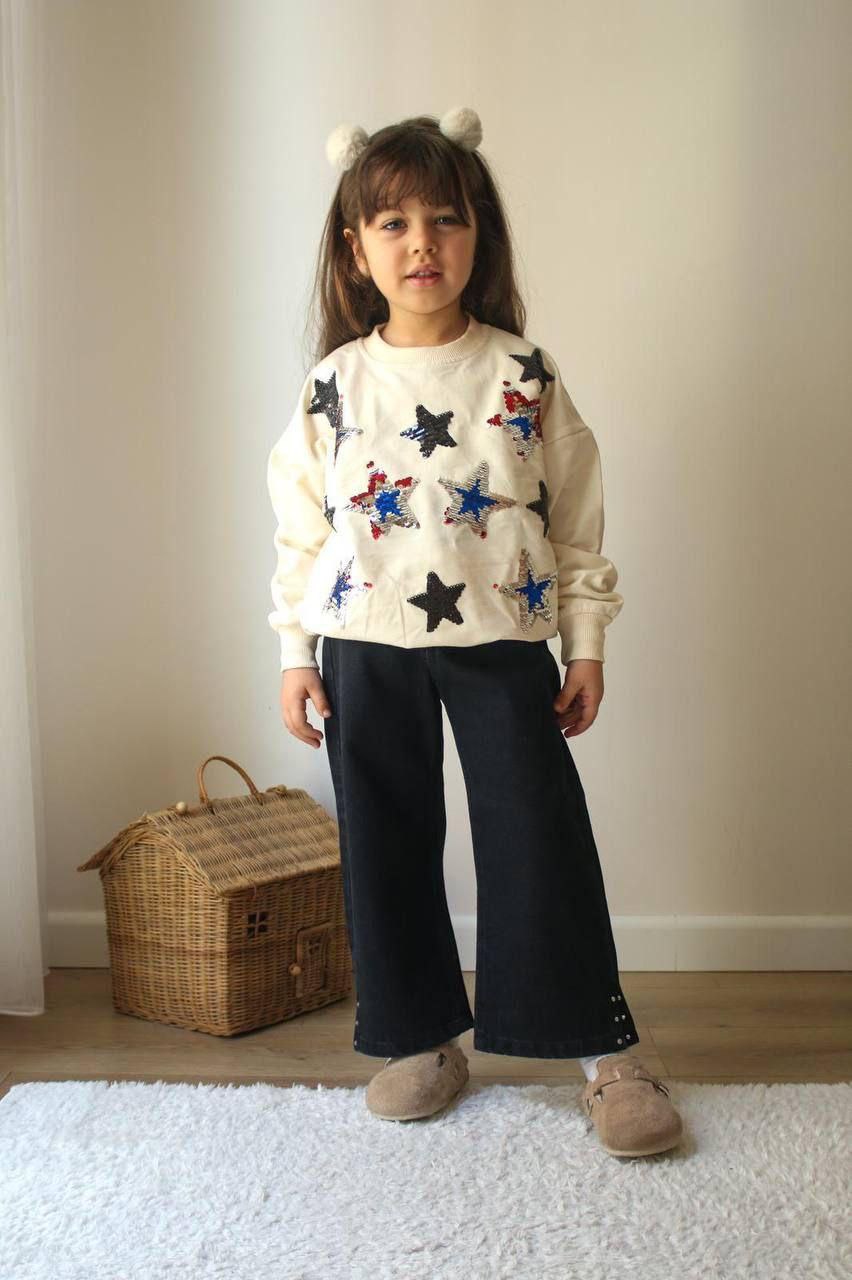 Stars - Blouse and Jeans For Girl