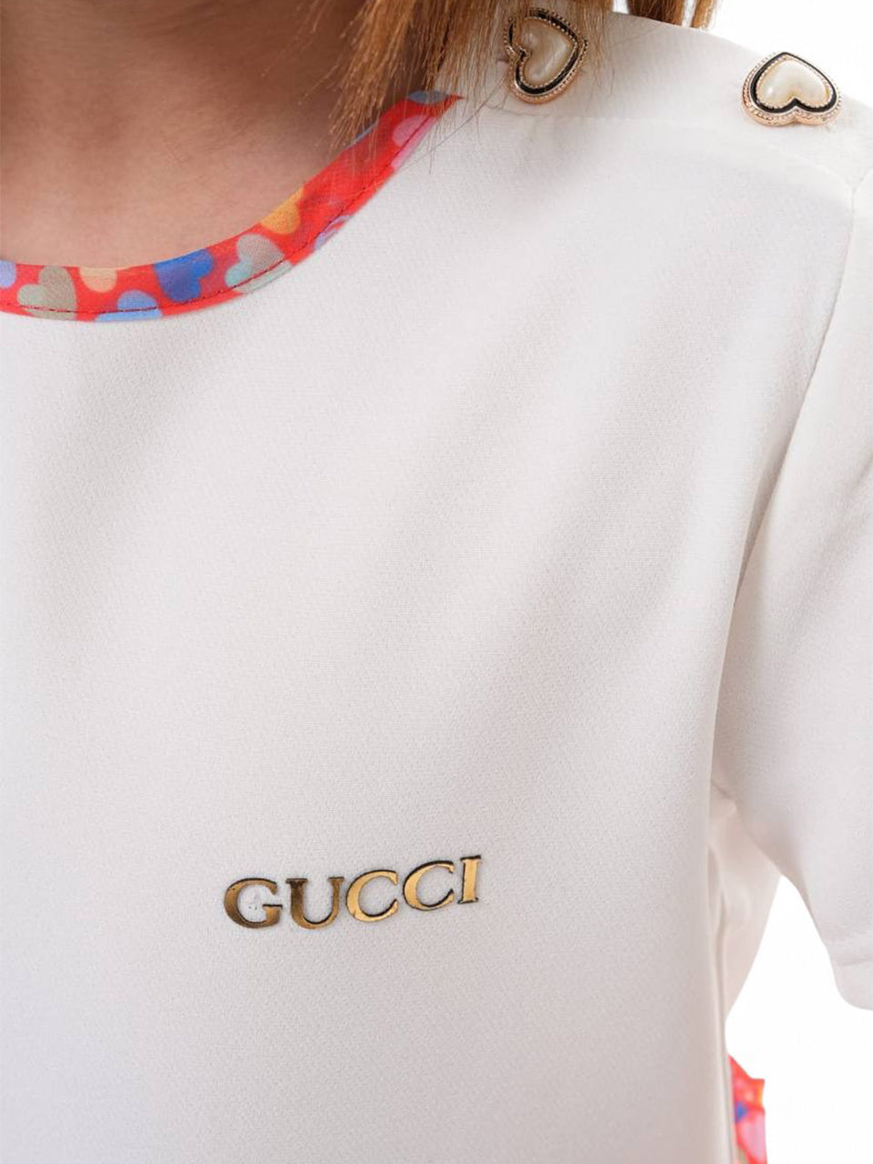 Gucci - Dress For Girl - Pink/White